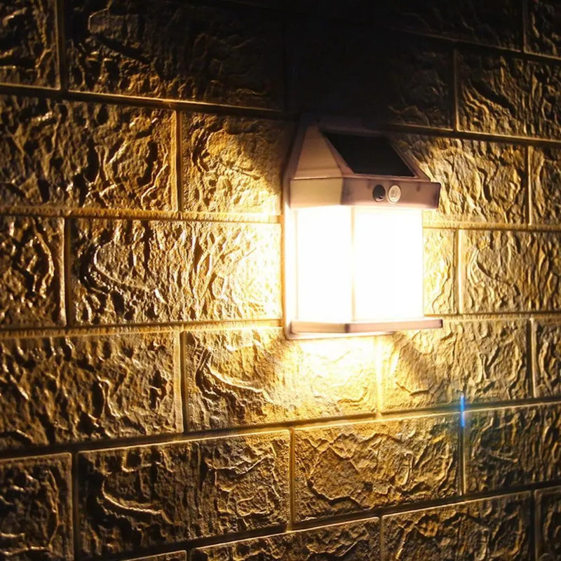 Solar Tungsten Filament Lamp Outdoor Waterproof Intelligent Induction Wall Lamp Courtyard Garden Villa Lighting